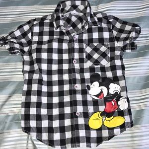 Mickey plaid shirt
